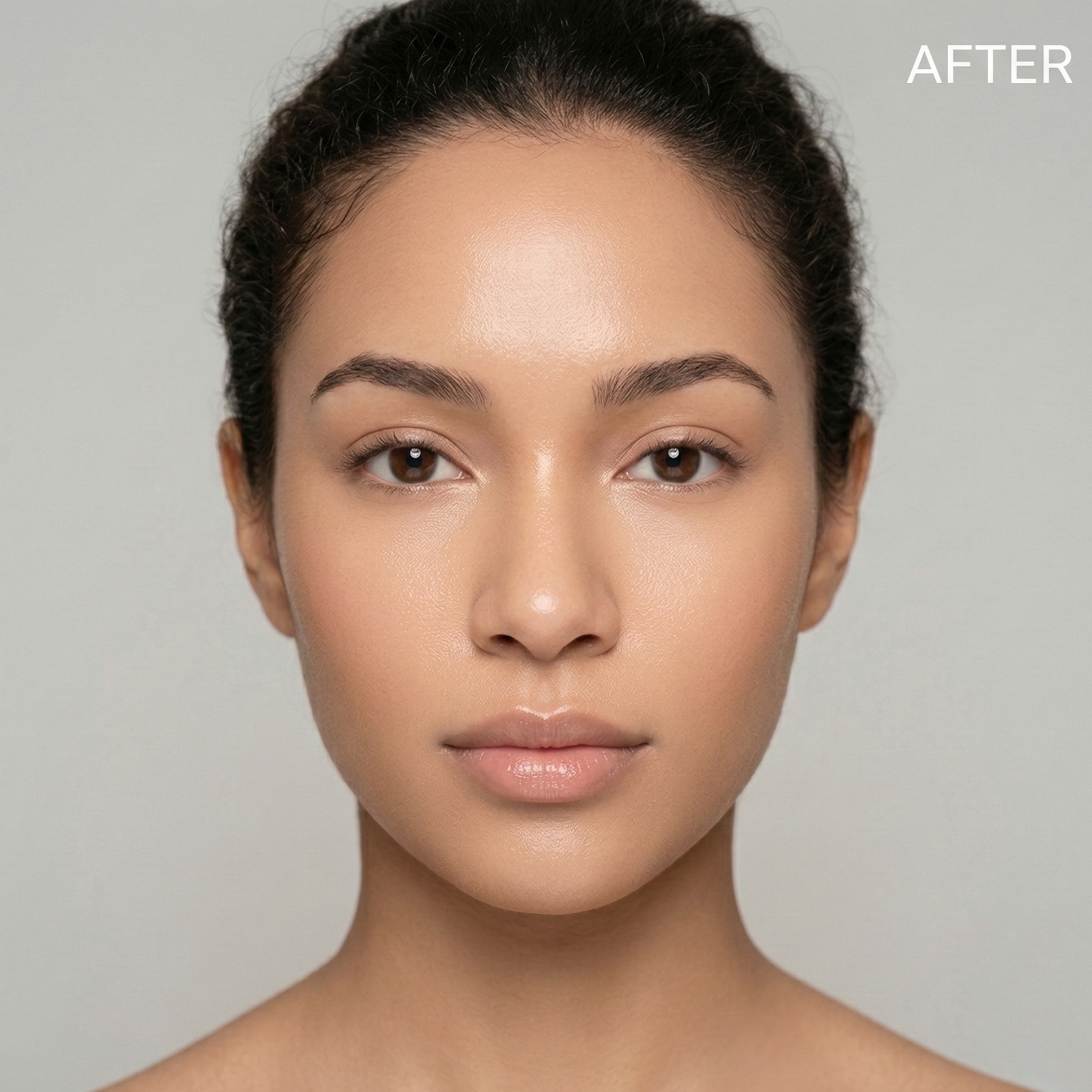 After using BIODASH LED light therapy mask with clearer skin and smoother complexion