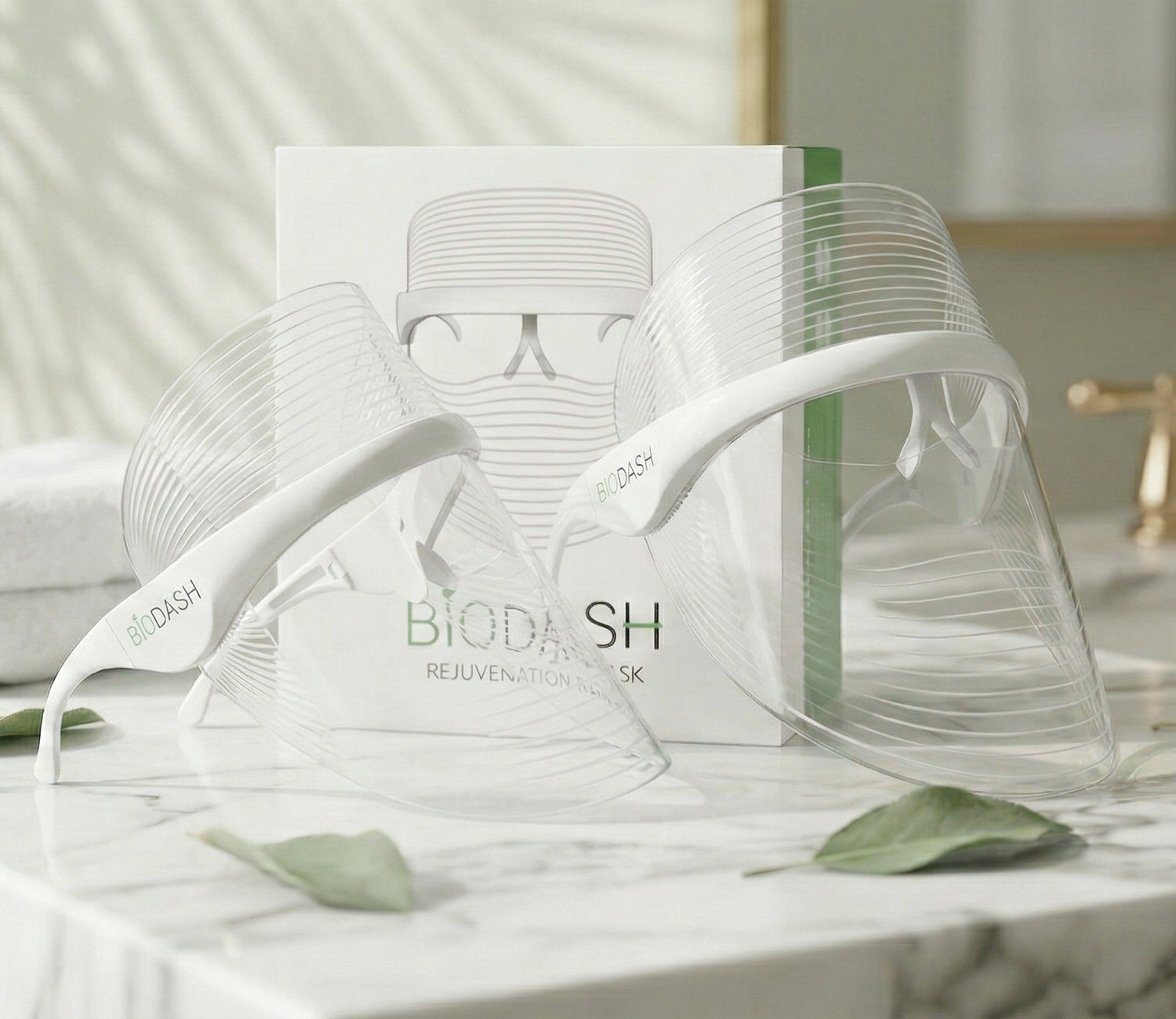 BIODASH LED light therapy skincare device for acne and anti-aging treatment